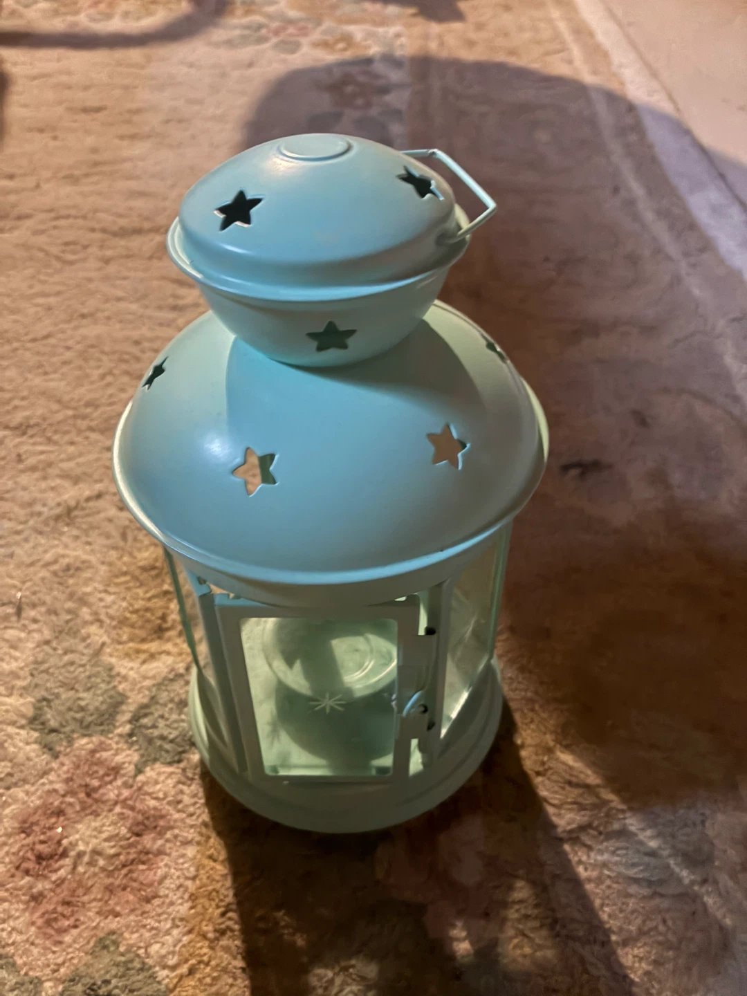 Teal Star Cutout Lantern - photo 2