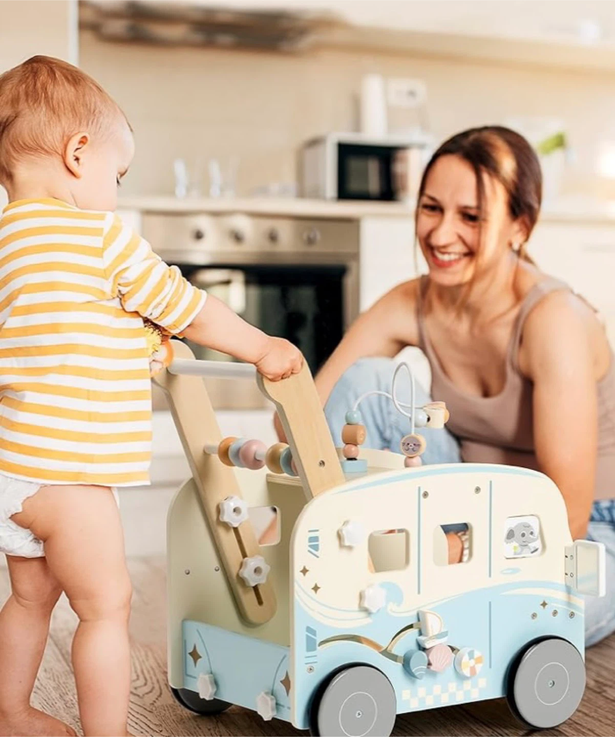 Wooden Activity Walker & Stroller for Toddlers - photo 4