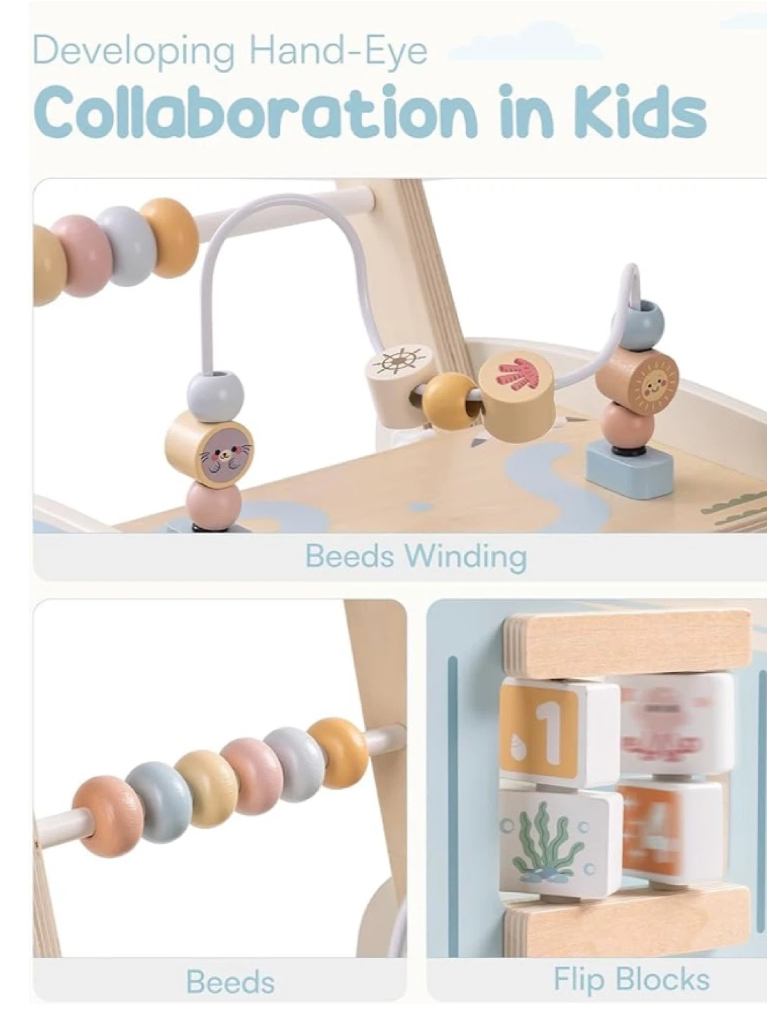 Wooden Activity Walker & Stroller for Toddlers - photo 5