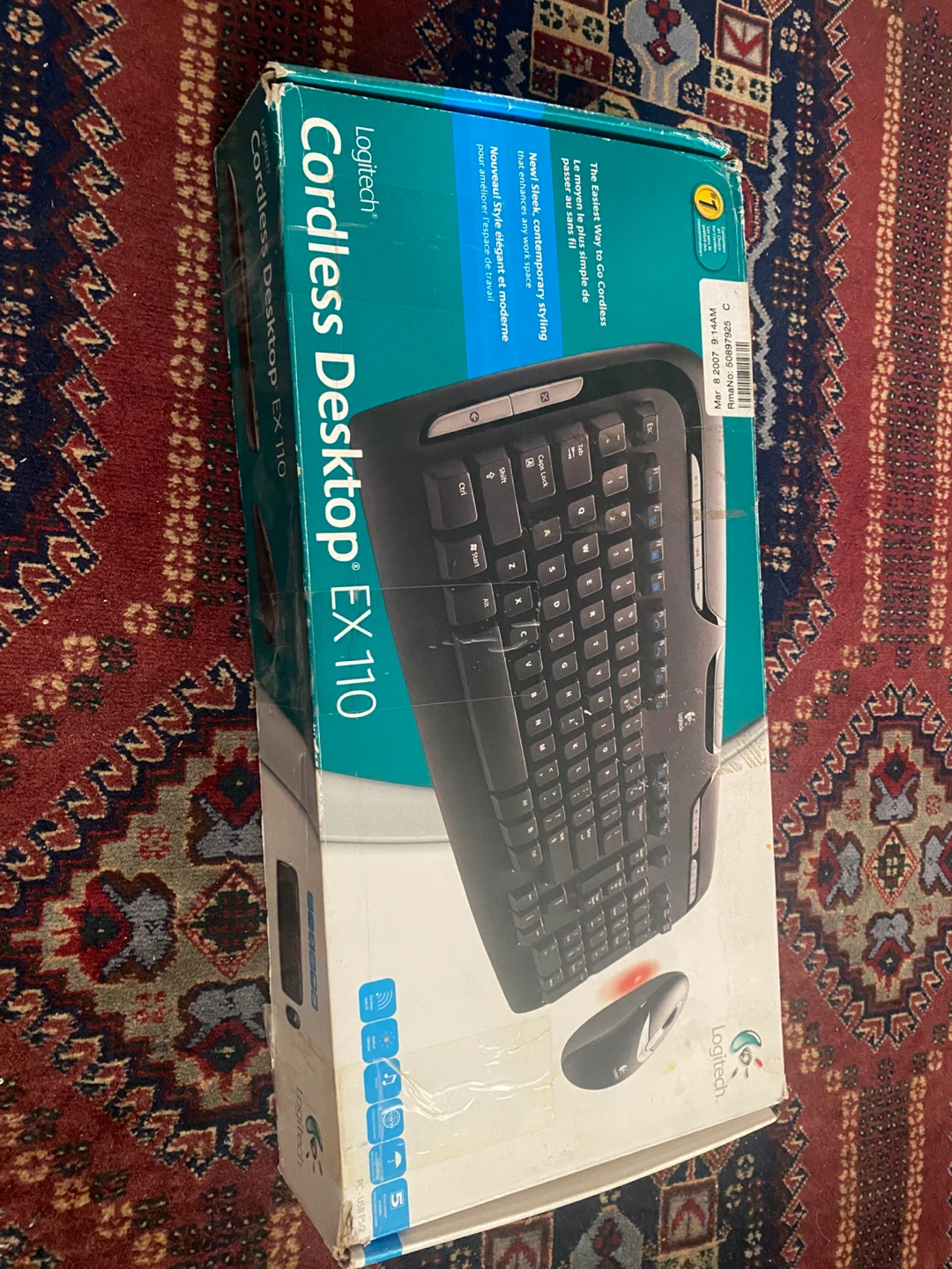 Logitech Cordless Desktop EX 110 Keyboard and Mouse Combo - photo 2
