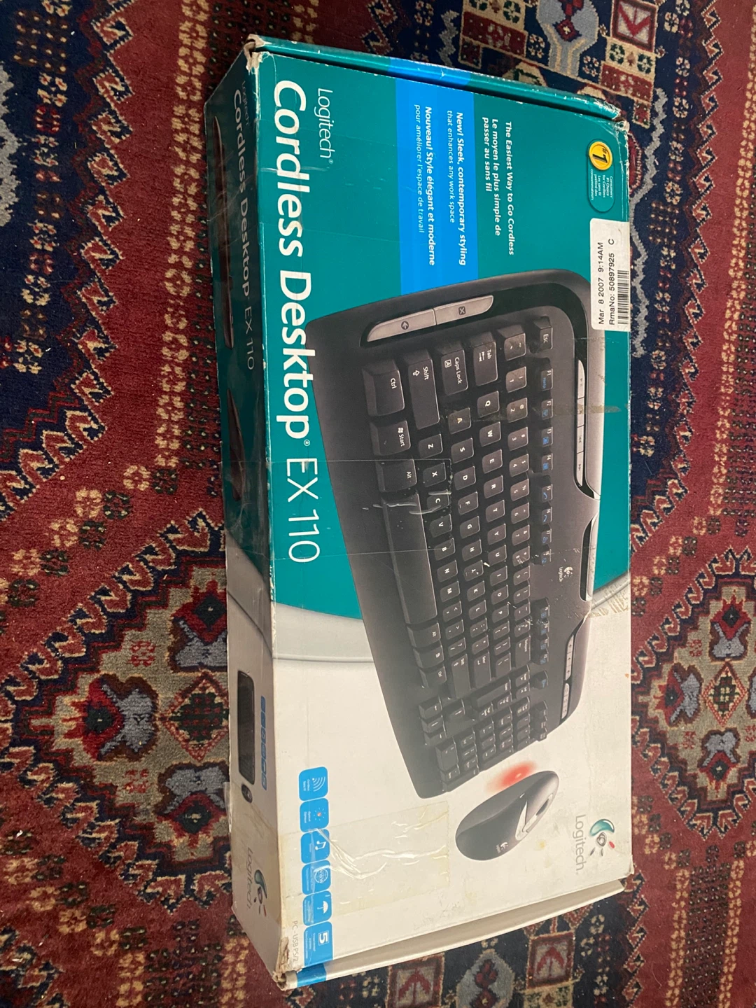 Logitech Cordless Desktop EX 110 Keyboard and Mouse Combo