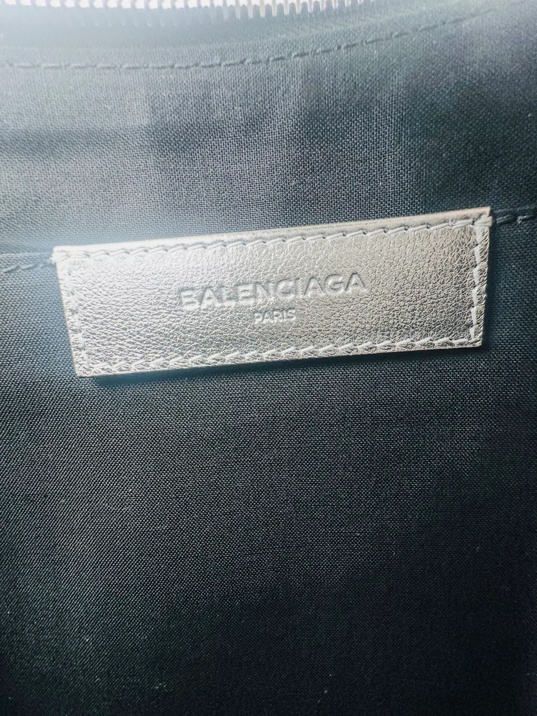 Balenciaga Silver Logo Pouch / Large Clutch - photo 4