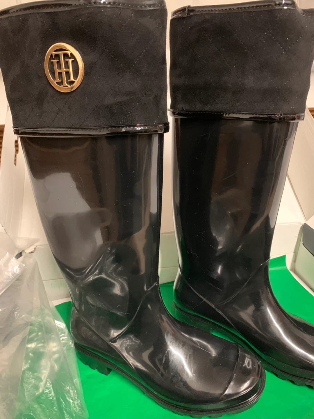 Tommy Hilfiger Black Rain Boots