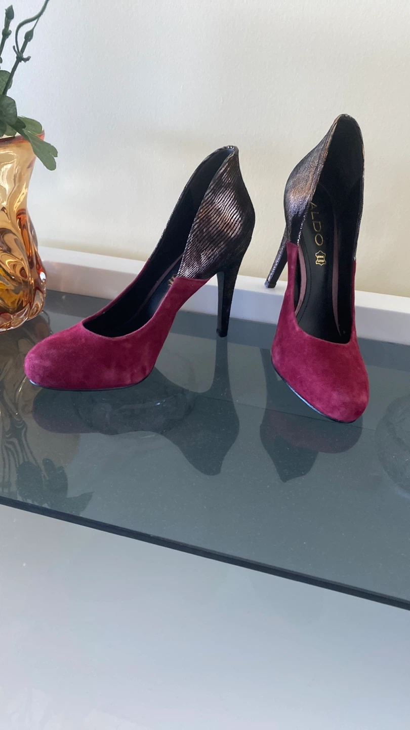 ALDO Women's Suede Heels - Red - photo 5