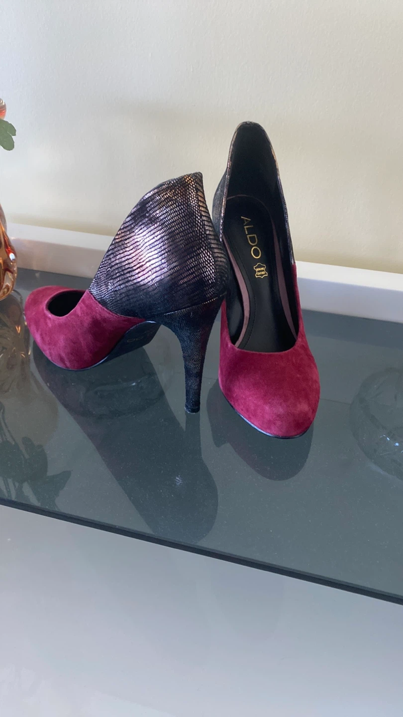 ALDO Women's Suede Heels - Red - photo 4