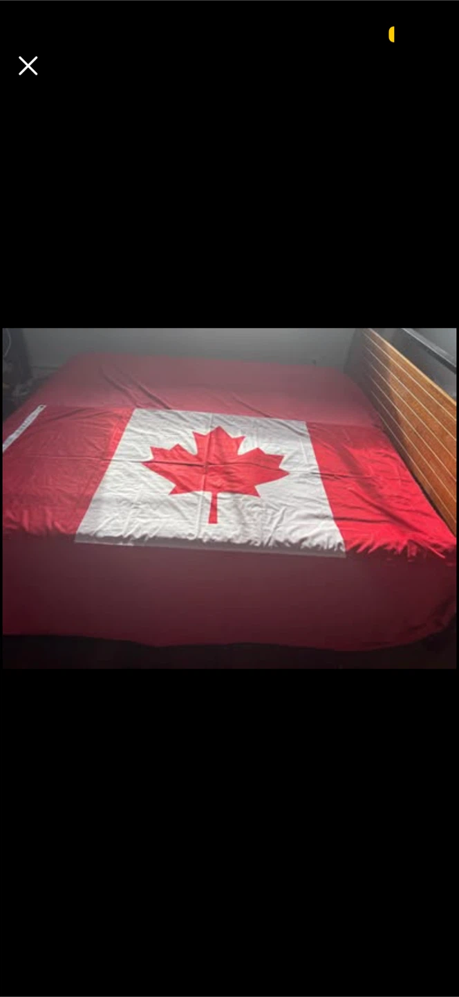 Canadian Flag curtain