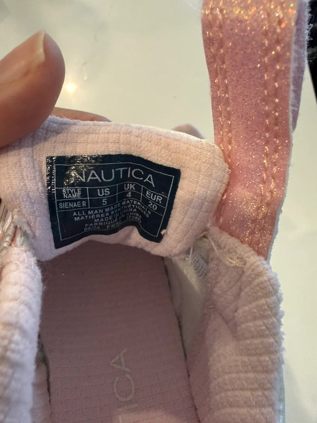 Nautica Kids Pink & White Sneakers Size US 5 - photo 3
