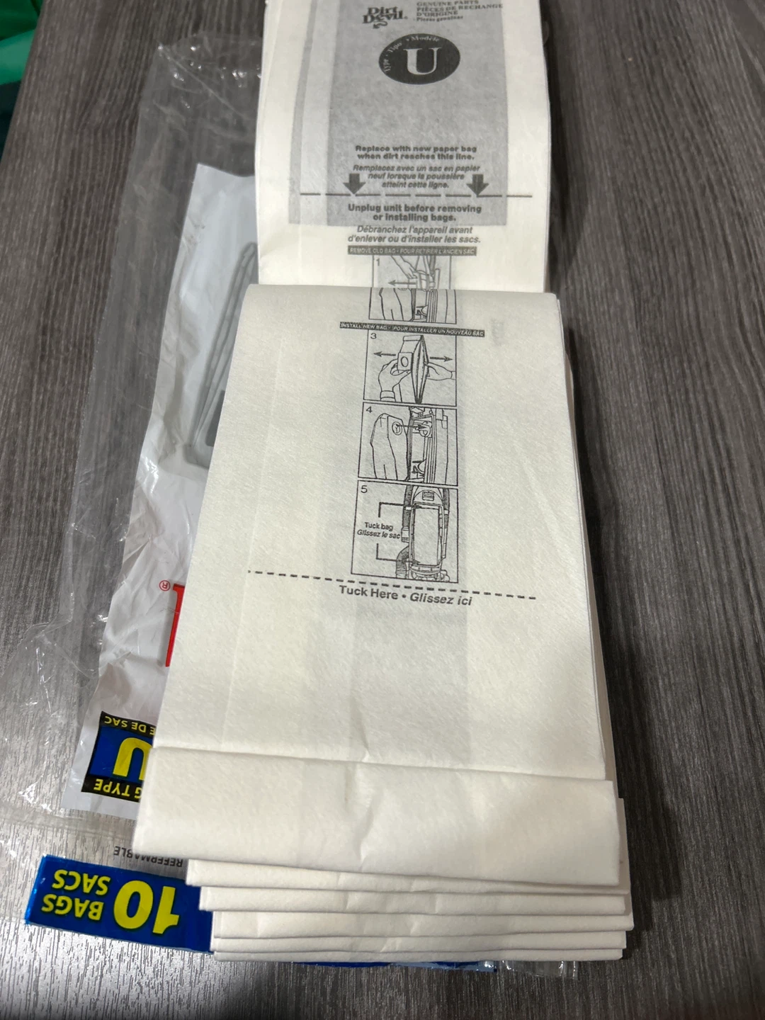New -Dirt Devil Type U Vacuum Cleaner Bags - 10 Count - photo 5