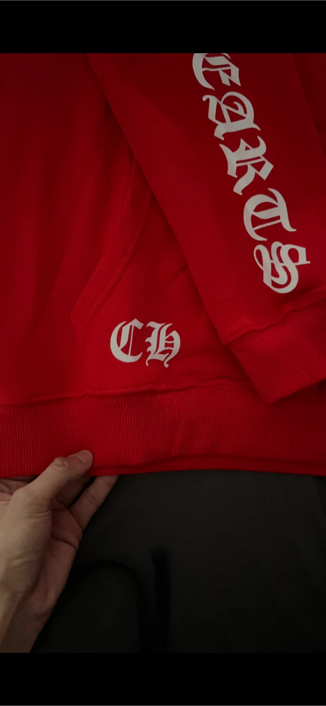Chrome Hearts Red Hoodie - photo 3