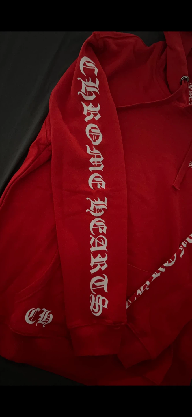Chrome Hearts Red Hoodie - photo 2