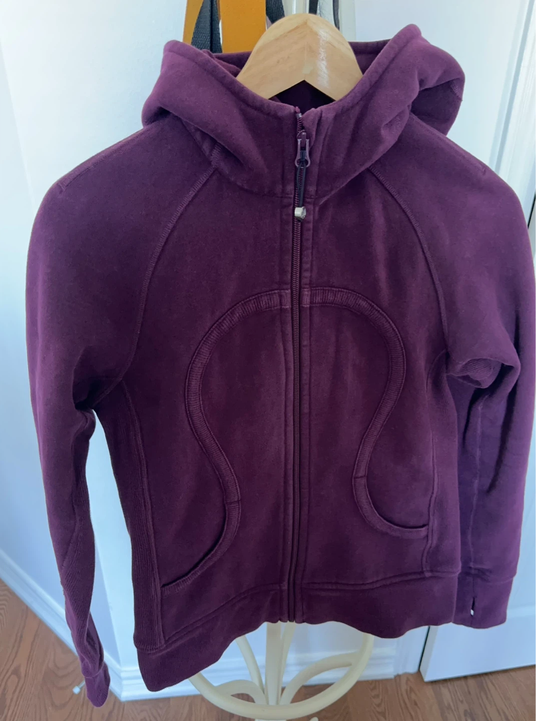 Purple Lululemon Scuba Stretch Lined Hood Zip-Up Hoodie Size 6 - photo 3
