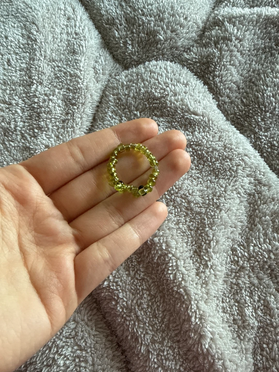 Handmade Beaded Frog Ring - photo 3