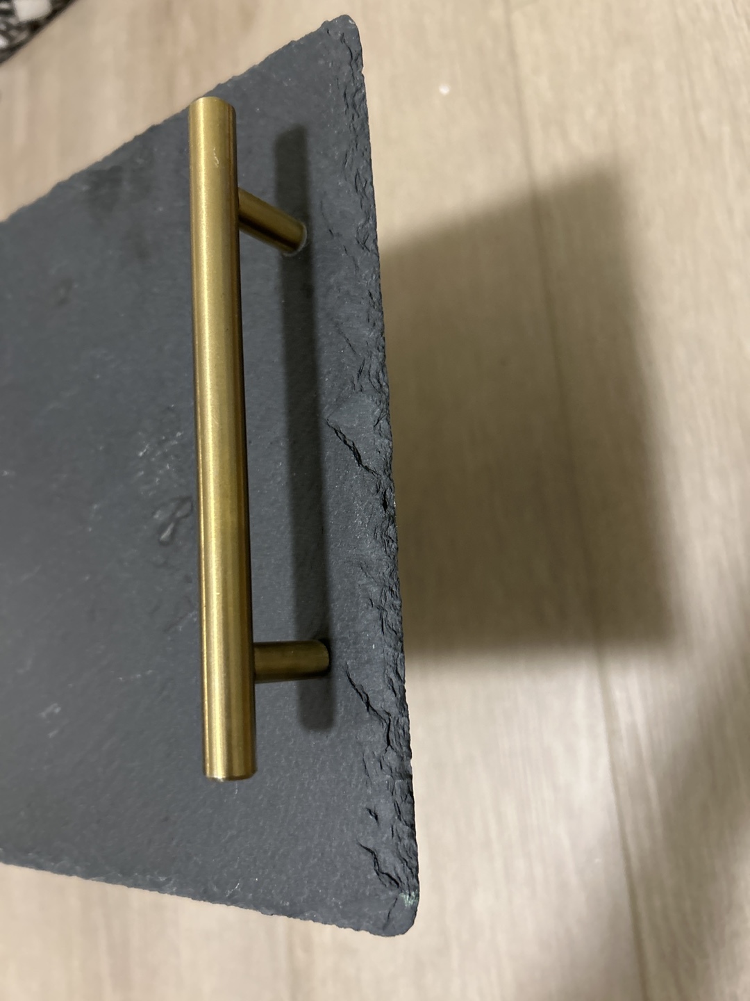 Slate Serving Platter with Gold Handles - photo 3