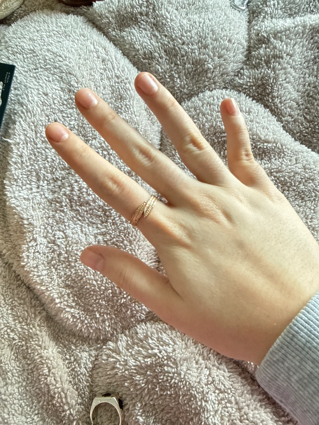 Gold-tone Feather Ring - photo 2