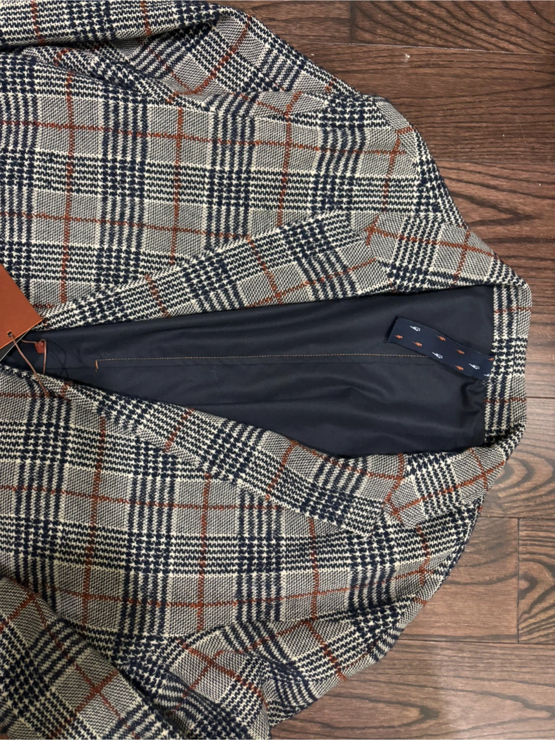 Zara Man Plaid Wool Blend Coat - photo 2