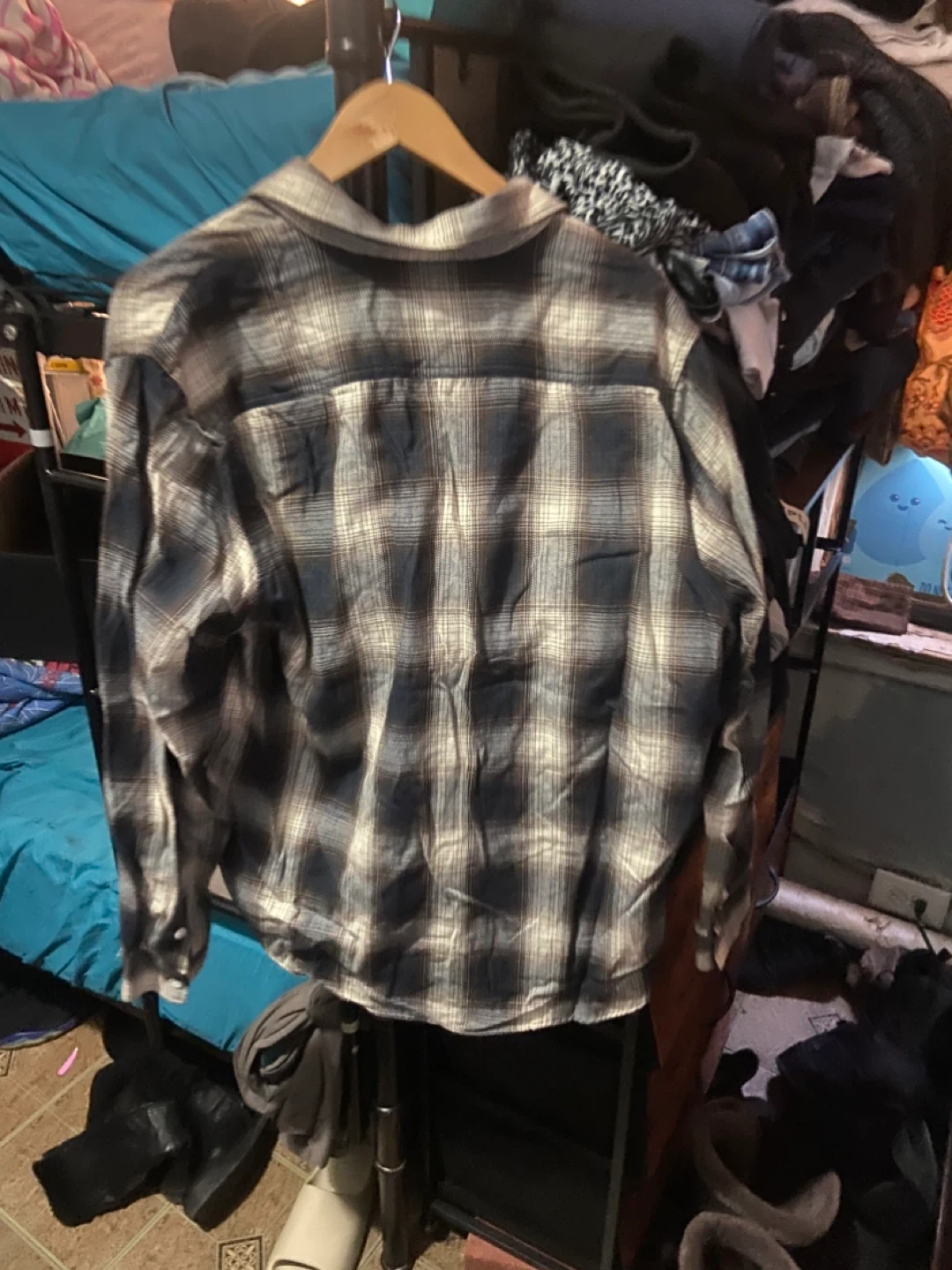 MNG Plaid Button-Up Shirt - Size M - photo 2