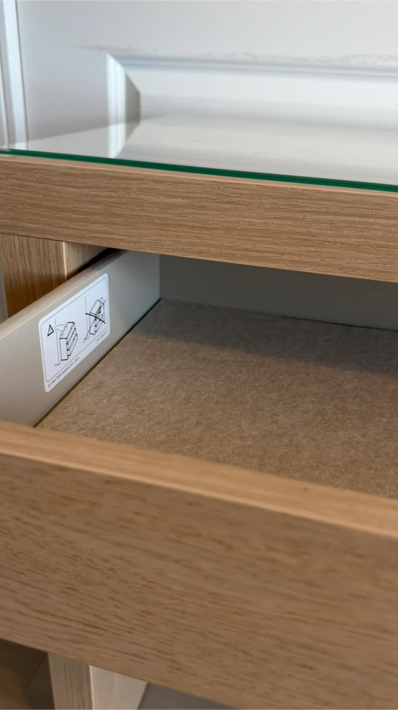 IKEA MALM Dressing Table - White Stained Oak Veneer - photo 3
