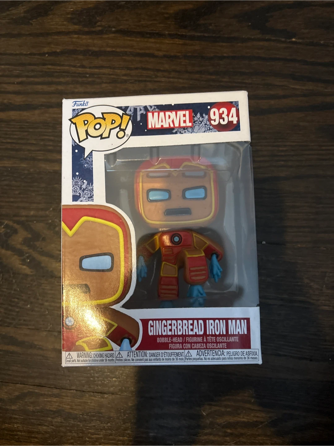 Funko Pop! Marvel Gingerbread Iron Man Bobble-Head #934