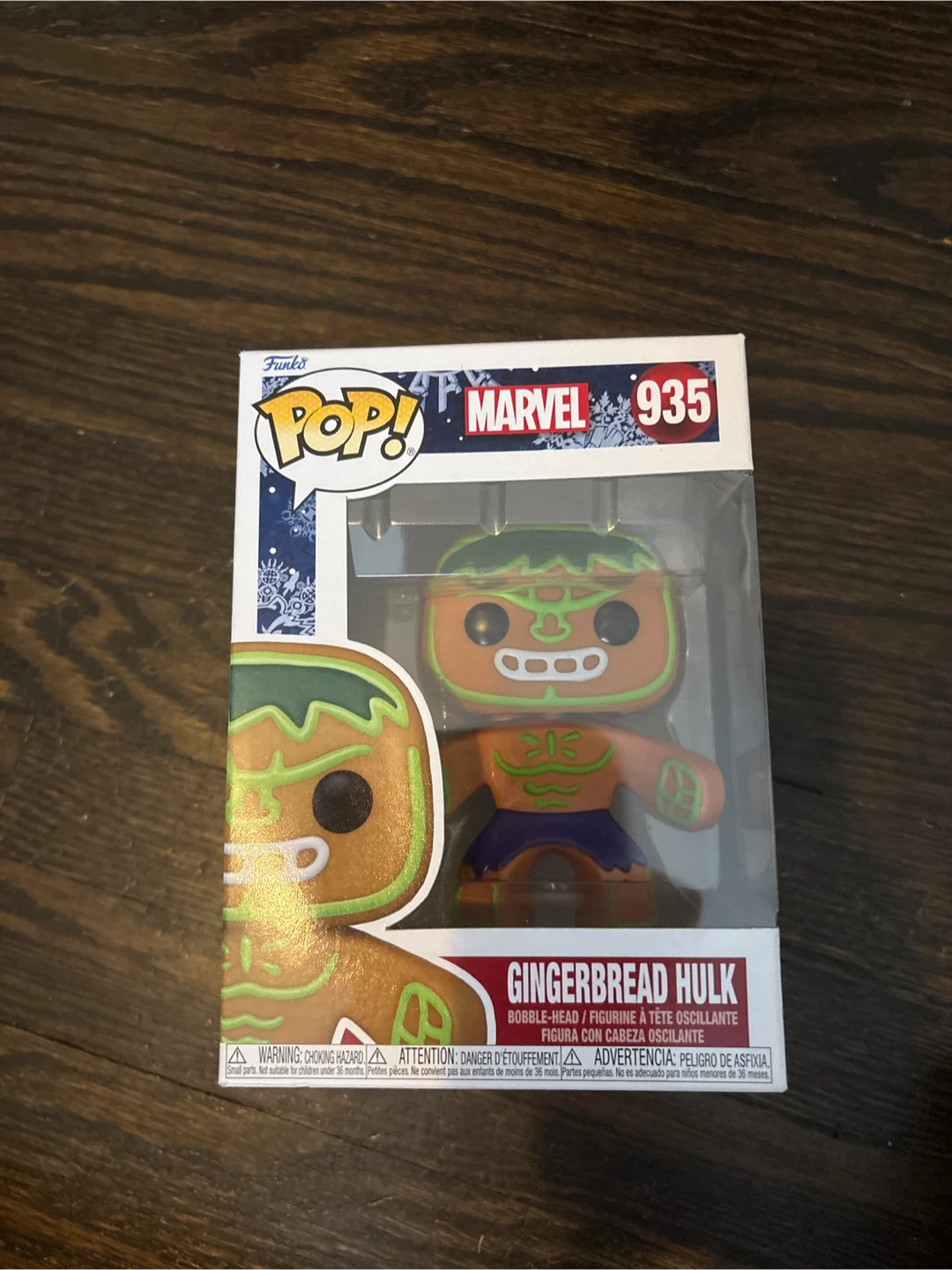 Funko Pop! Marvel Gingerbread Hulk Bobble-Head #935