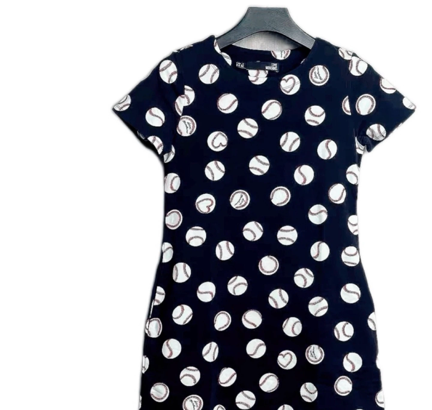 Love Moschino Baseball Print Dress