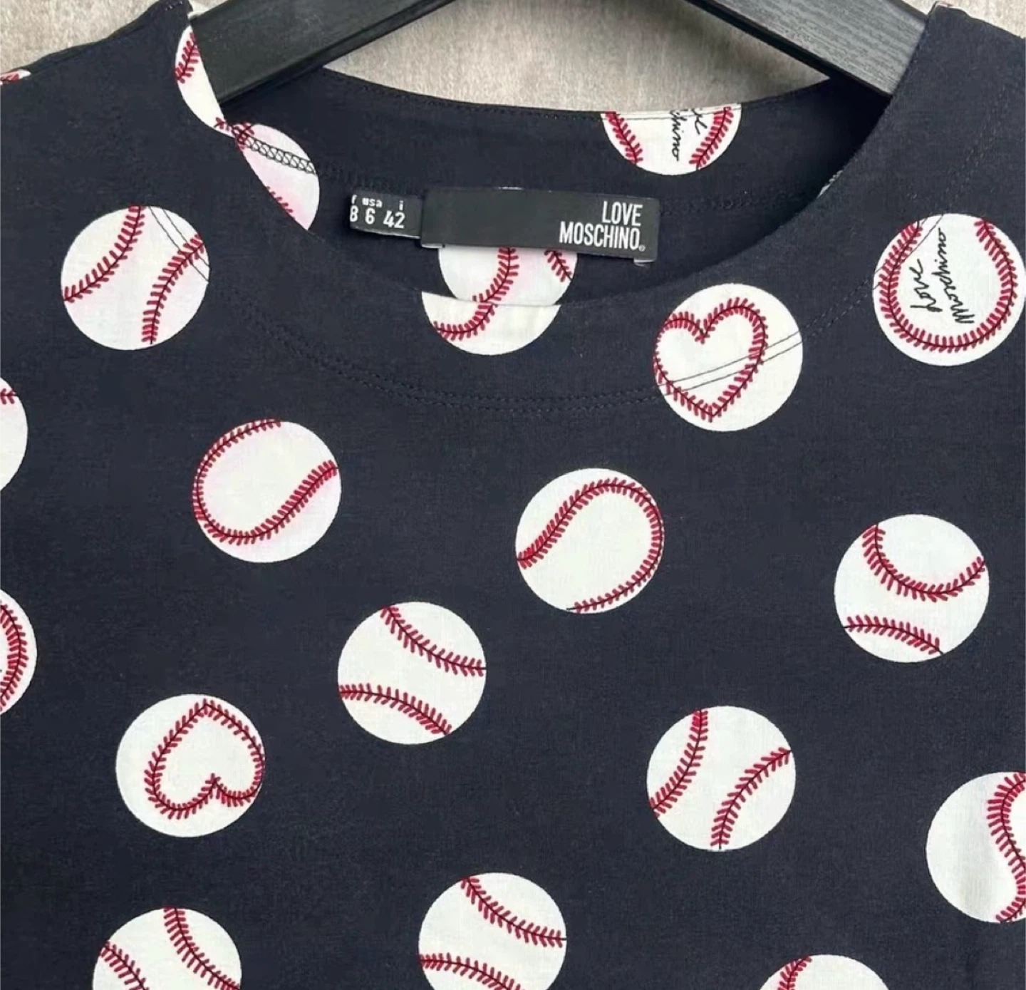 Love Moschino Baseball Print Dress - photo 3