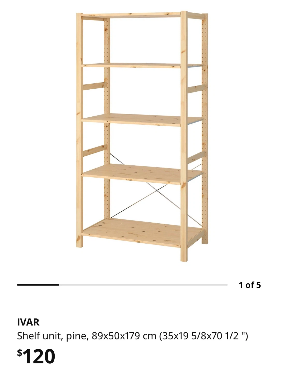 IKEA IVAR Shelf Unit - Pine 🏆 - photo 4