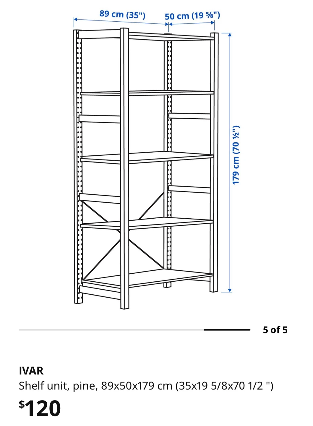 IKEA IVAR Shelf Unit - Pine 🏆 - photo 5