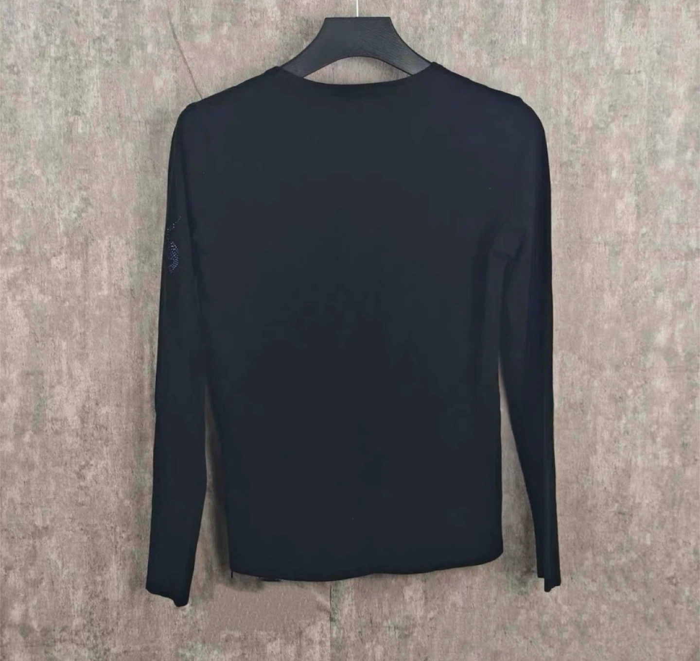 Roar Black V-Neck Sweater with Blue Crystal Embellishment - photo 2