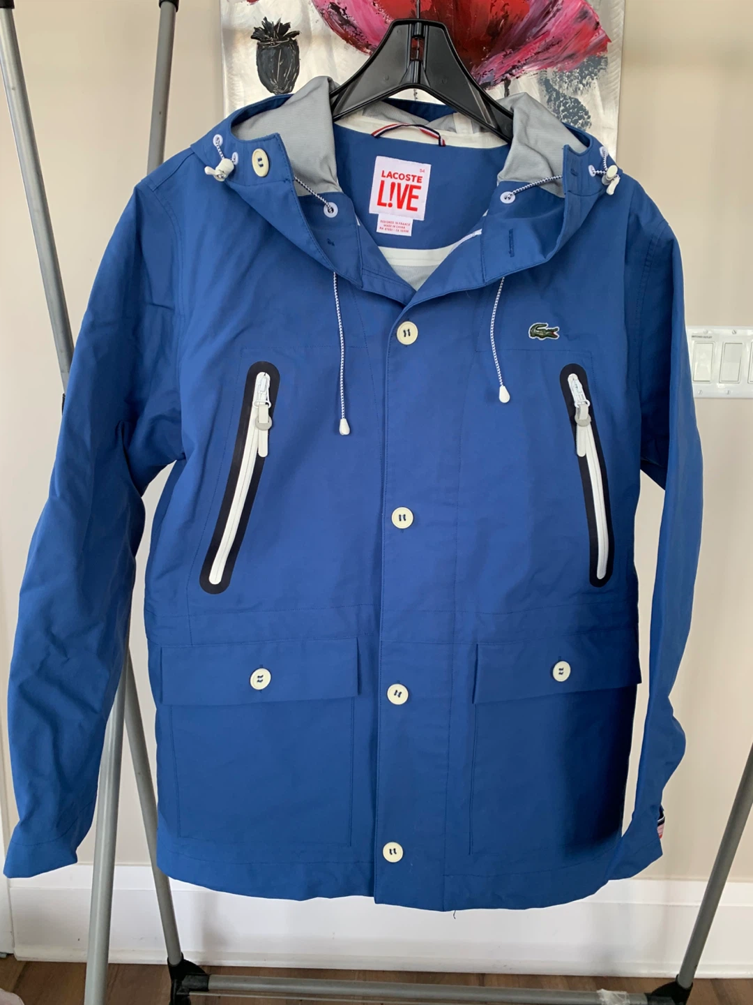 Lacoste Live Blue Hooded Jacket