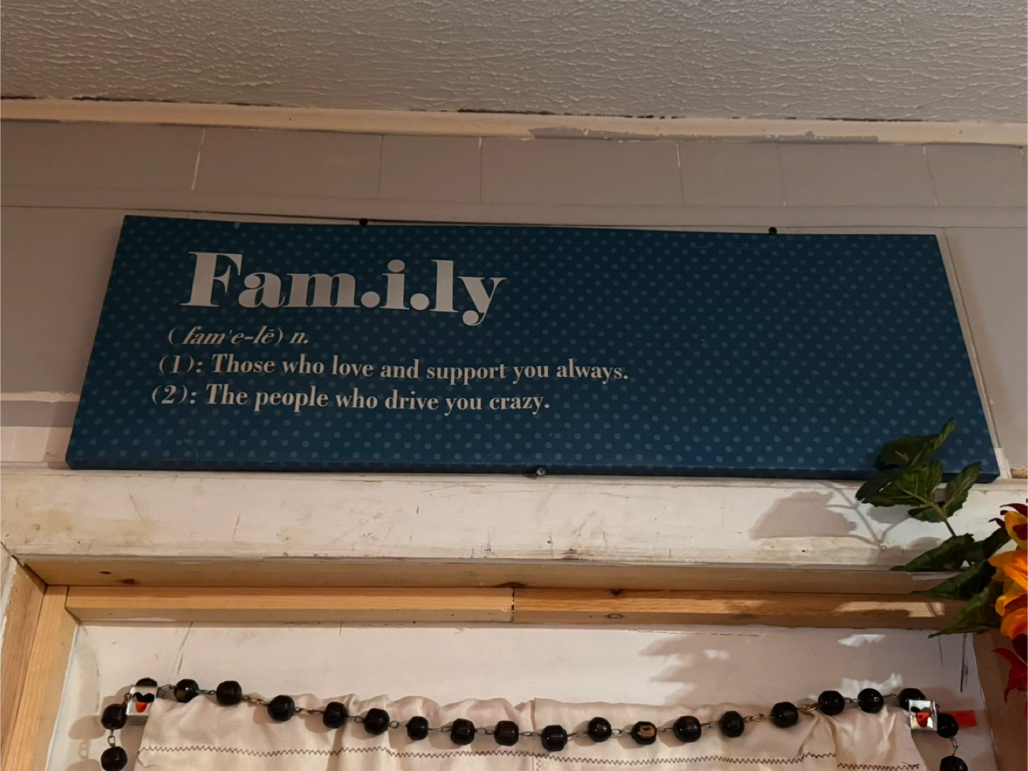 Family Definition Wall Art Sign