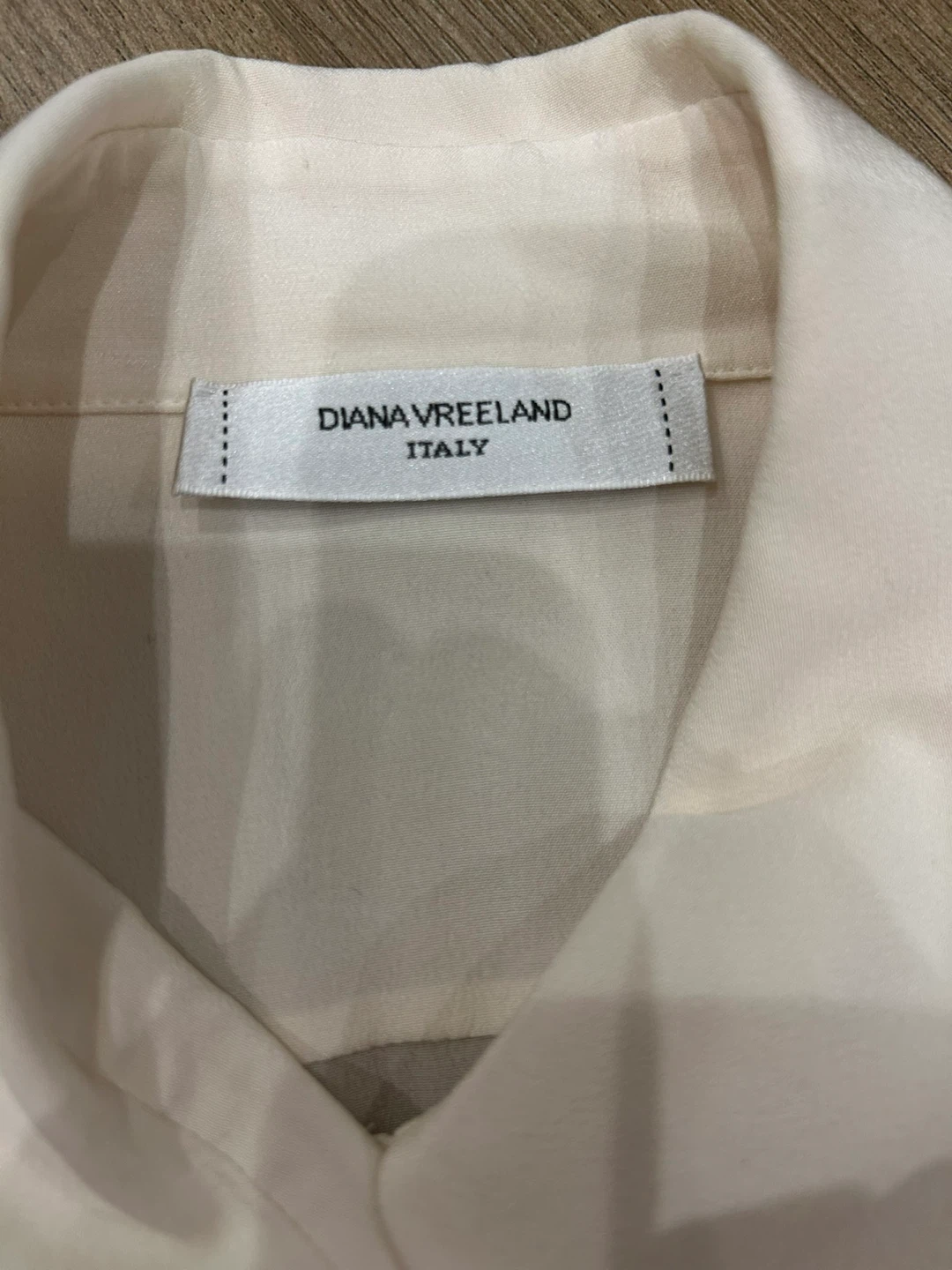 DIANA VREELAND Sleeveless Blouse - Cream - Size 38 - photo 3