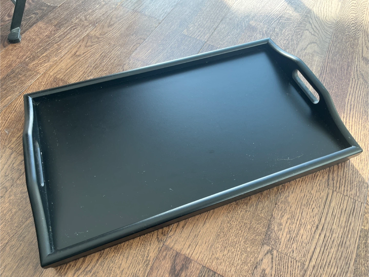 Black Bed Tray Table with Handles - photo 4