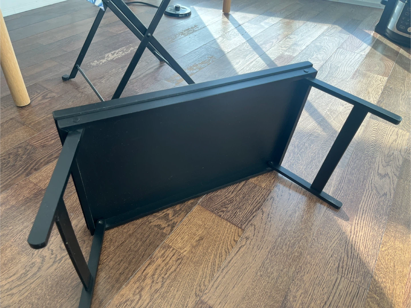 Black Bed Tray Table with Handles - photo 2