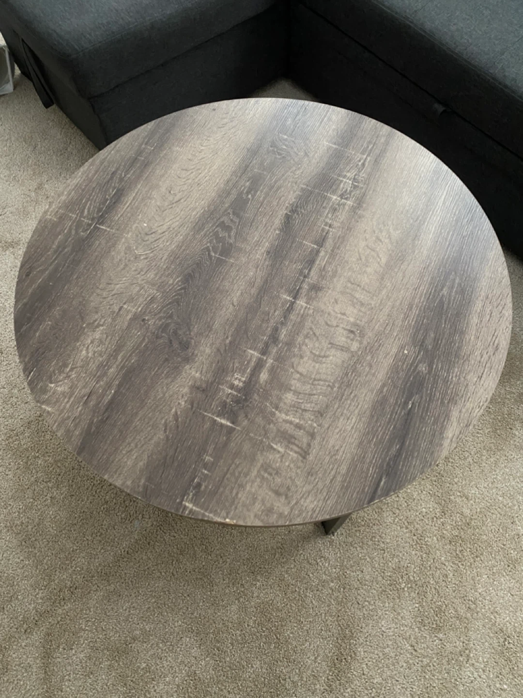 Round Wood Coffee Table - photo 3
