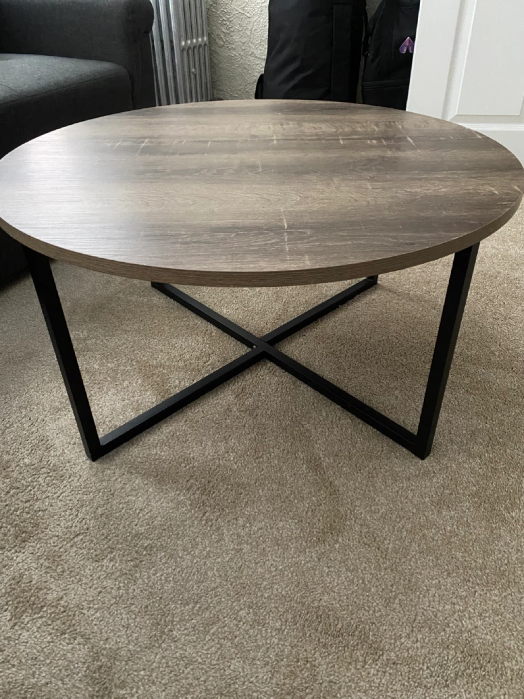Round Wood Coffee Table - photo 4