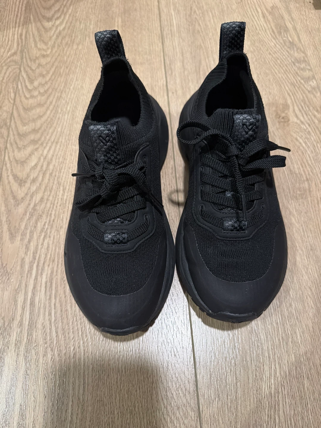 Vessi Black Knit Shoes
