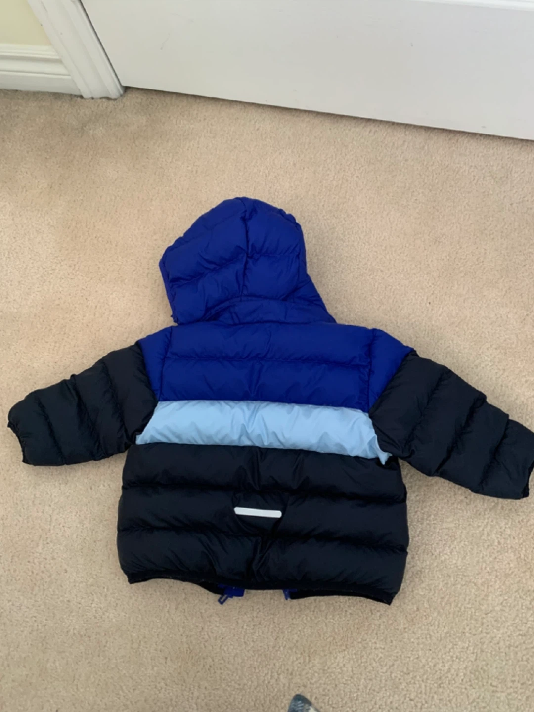 Adidas Puffer Jacket - Blue/Black - Size 12M - photo 3