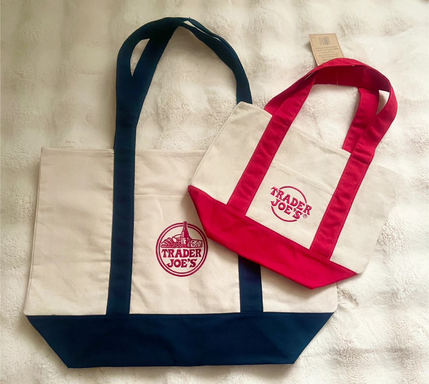 Trader Joe's Canvas Tote Bags (Set of 2)
