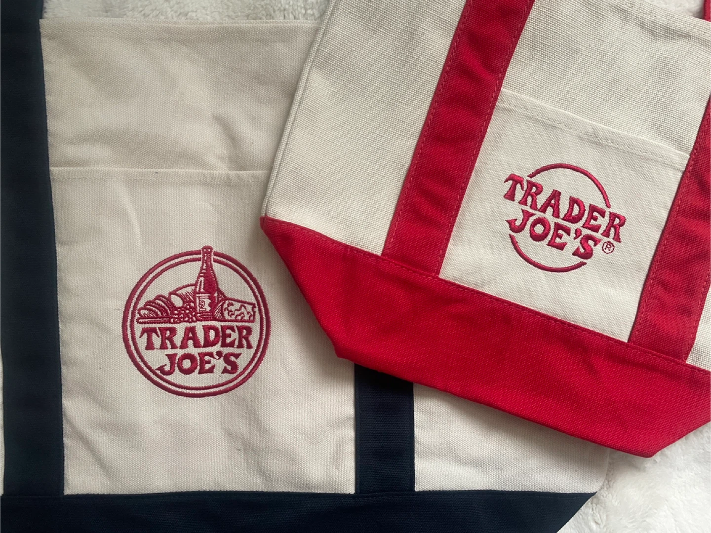 Trader Joe's Canvas Tote Bags (Set of 2) - photo 2