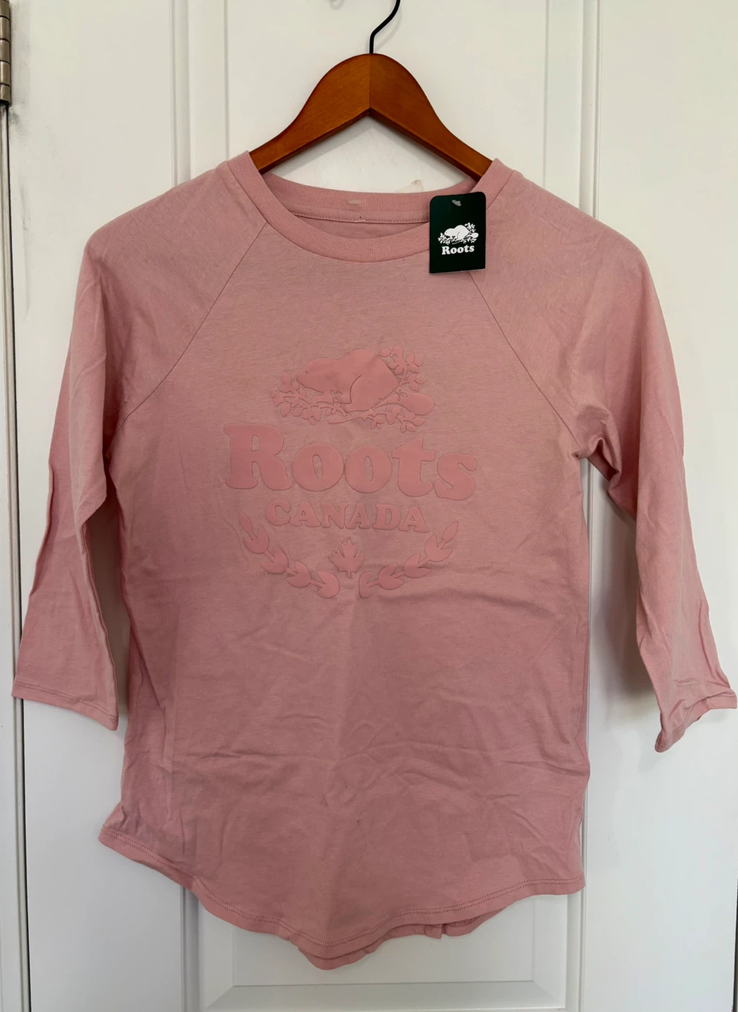 Roots BN Pink 3/4 Sleeve Top, S