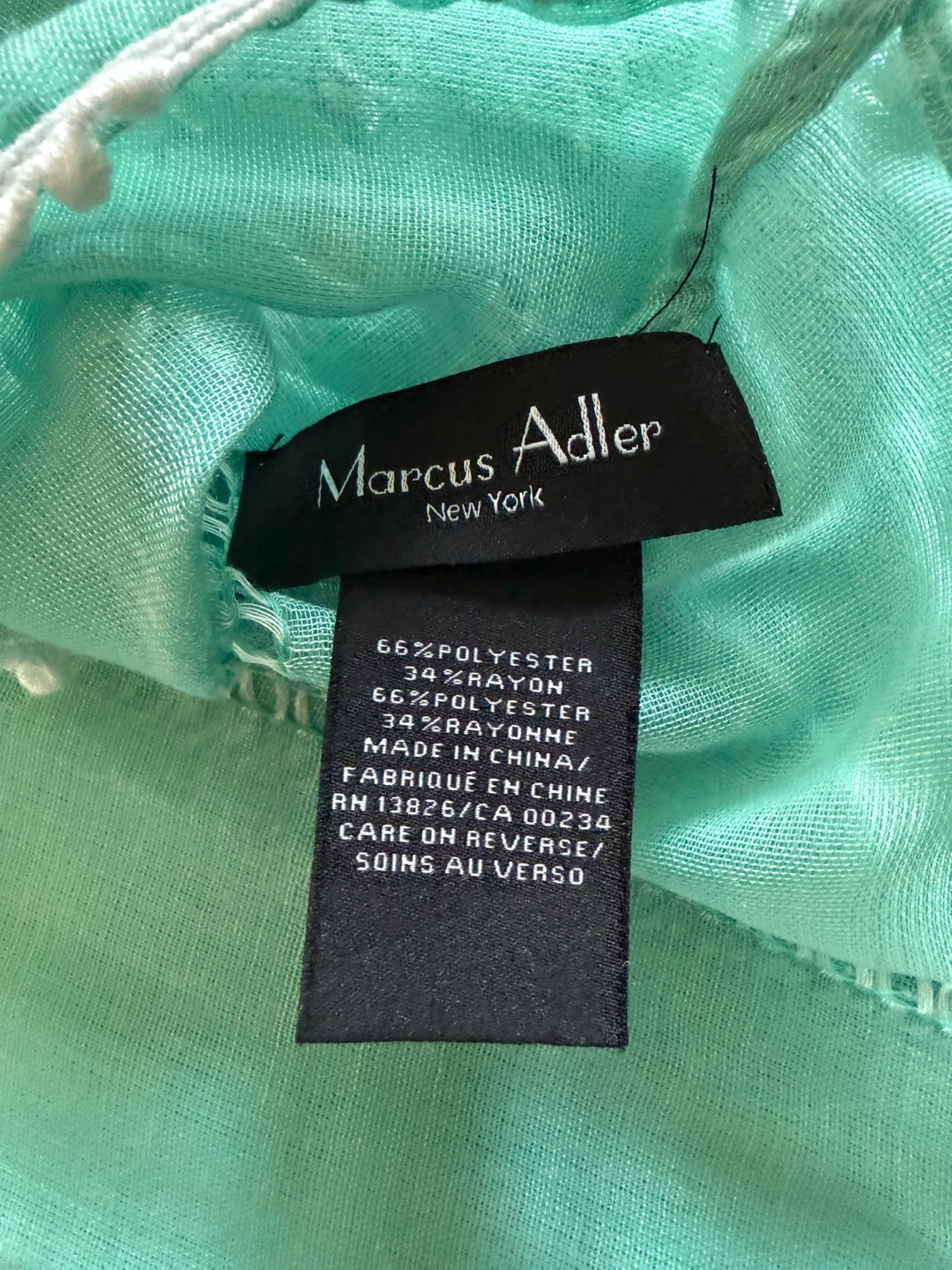 Marcus Adler New York Teal Scarf 🏆 - photo 3