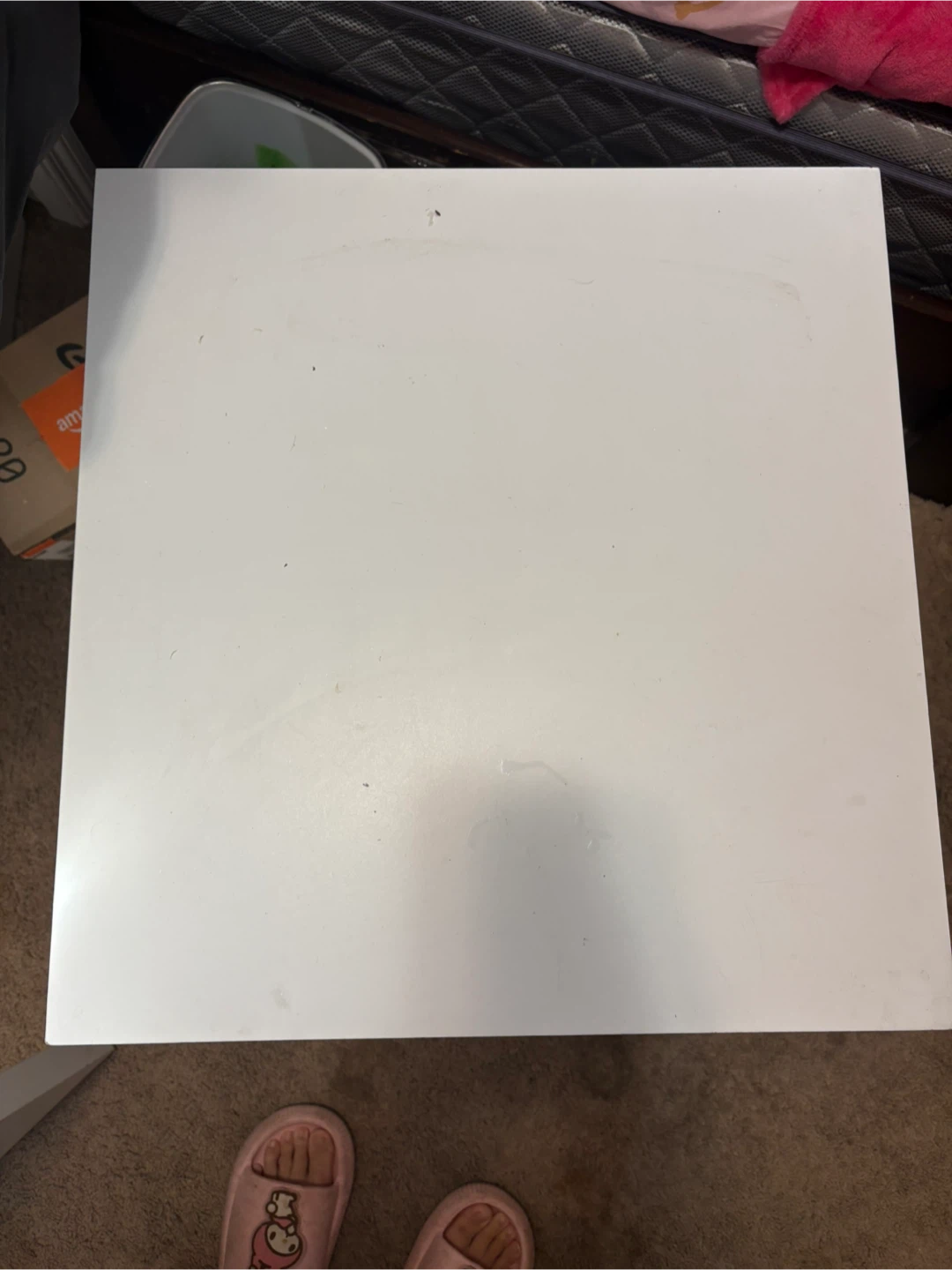 White Wooden Pet House End Table - photo 2