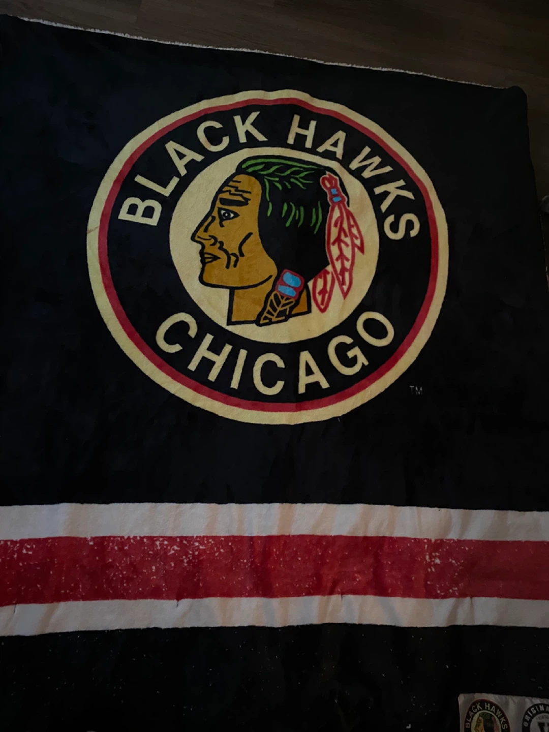 Chicago Blackhawks Heated Throw Blanket - photo 2