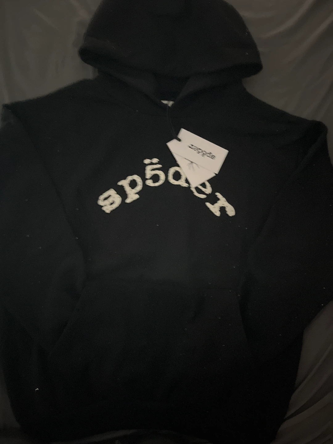 SP5DER Black Perforated Hoodie - photo 5