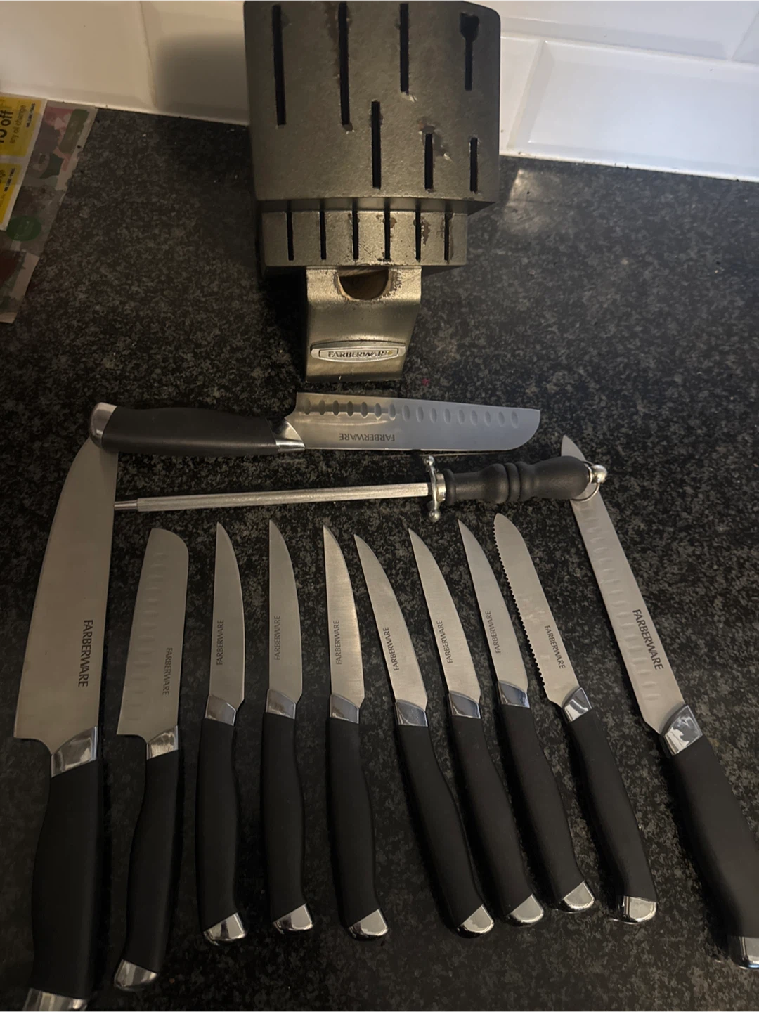 Farberware 12-Piece Knife Set with Block - photo 3