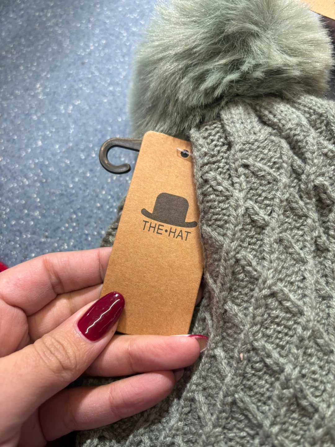 THE HAT Cable Knit Beanie with Pom Pom - photo 5