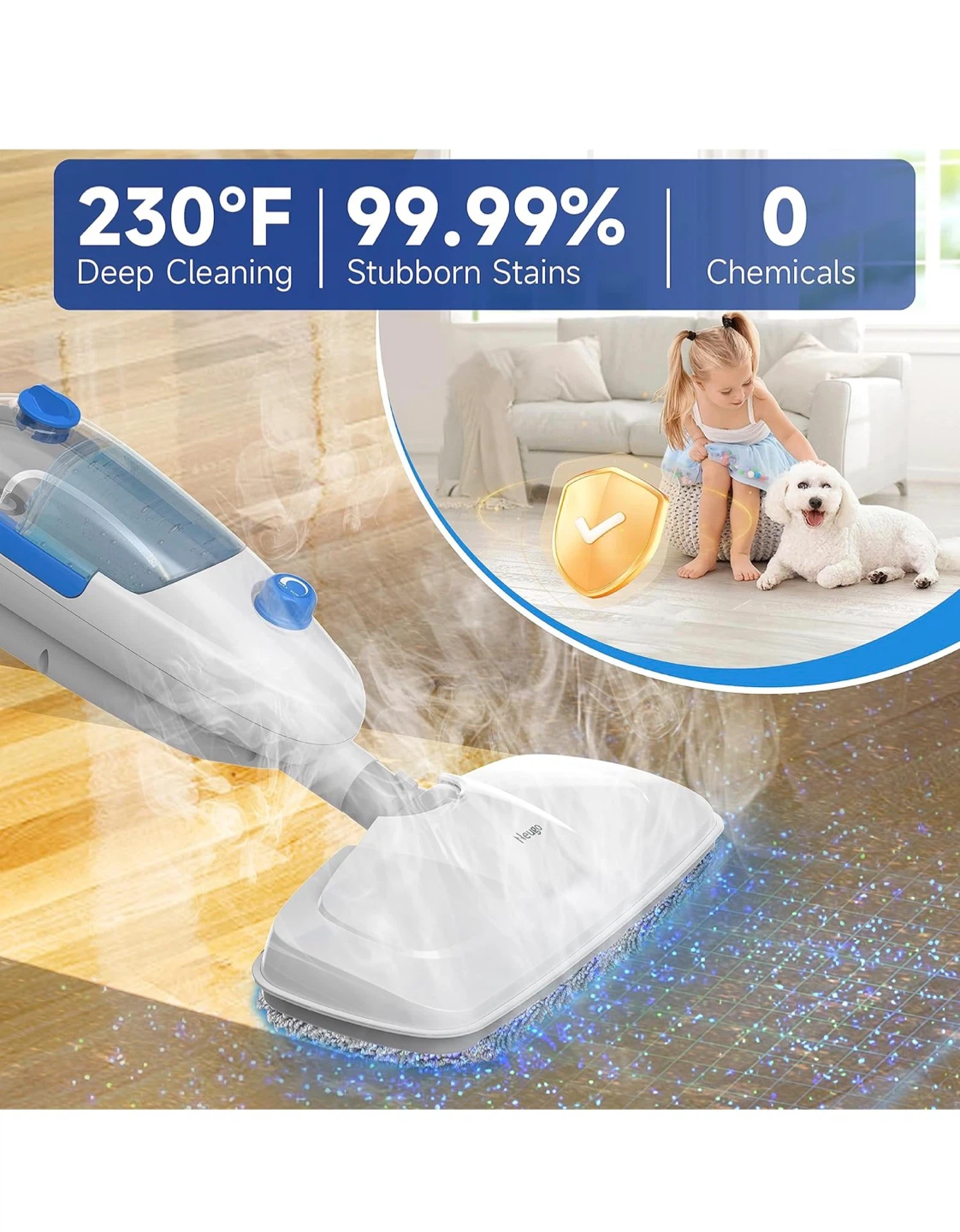 Heagoo Steam Mop for Floor Cleaning - photo 2