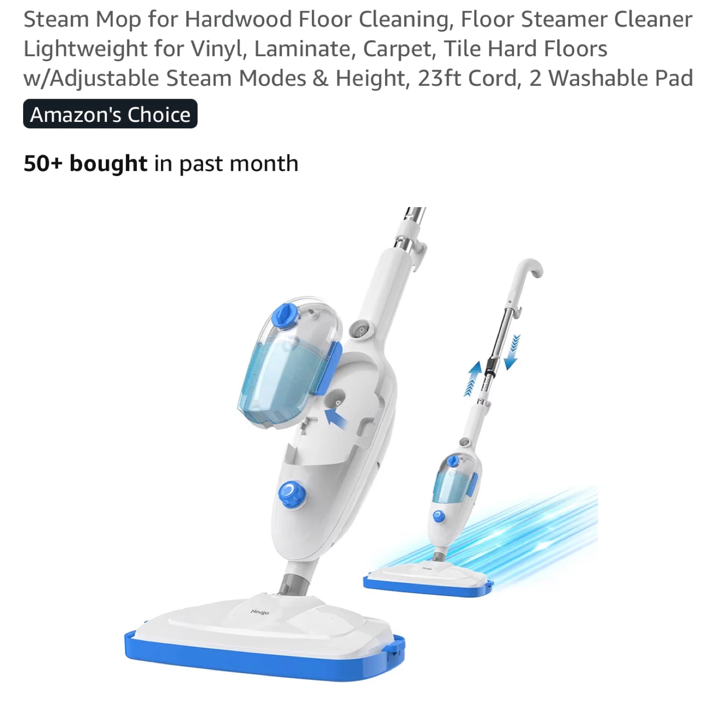 Heagoo Steam Mop for Floor Cleaning