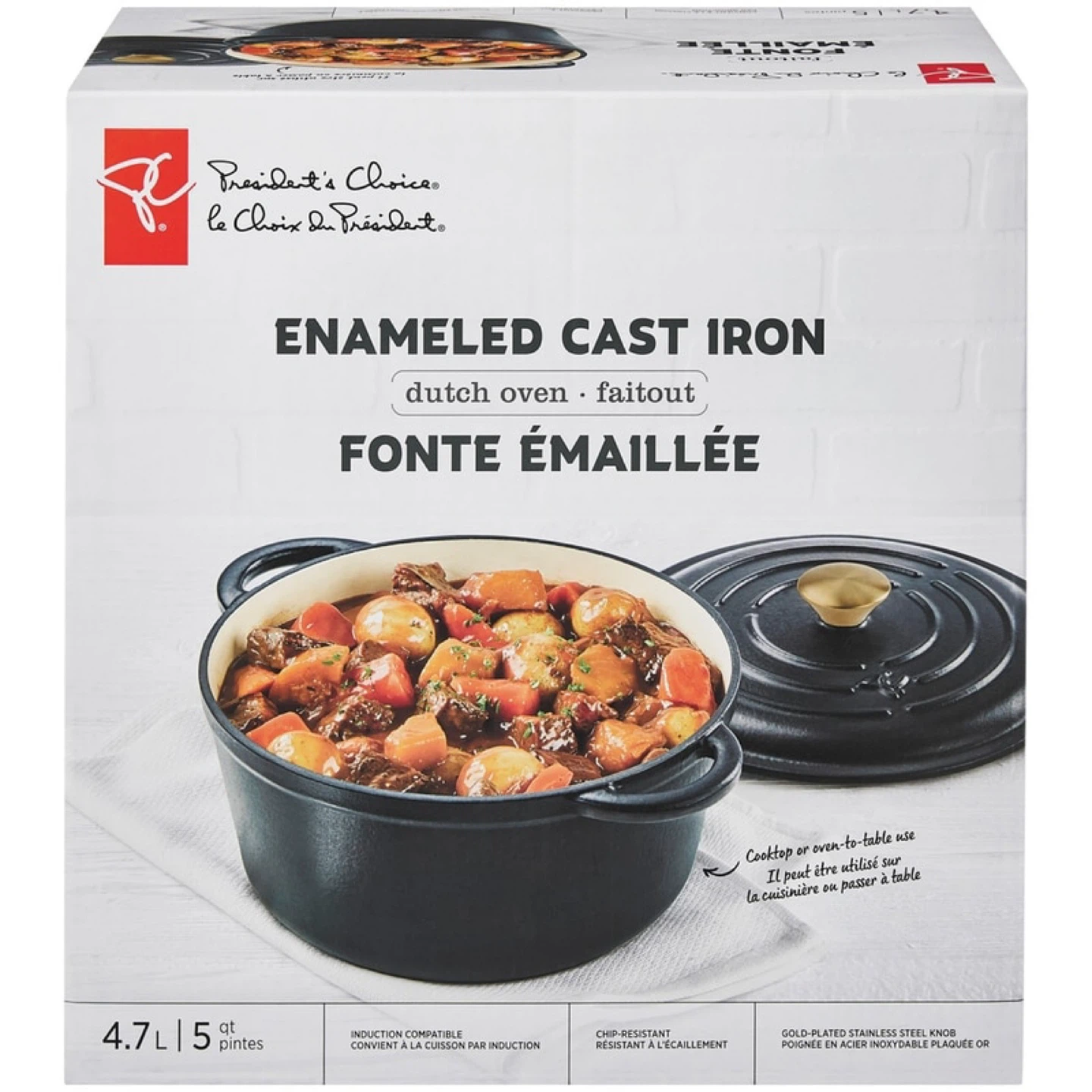 President's Choice Enameled Cast Iron Dutch Oven
