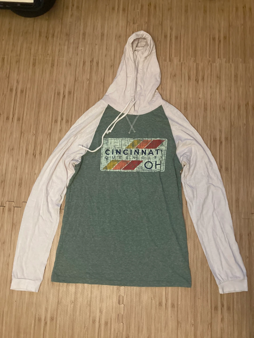 Cloud jersey raglan hoodie